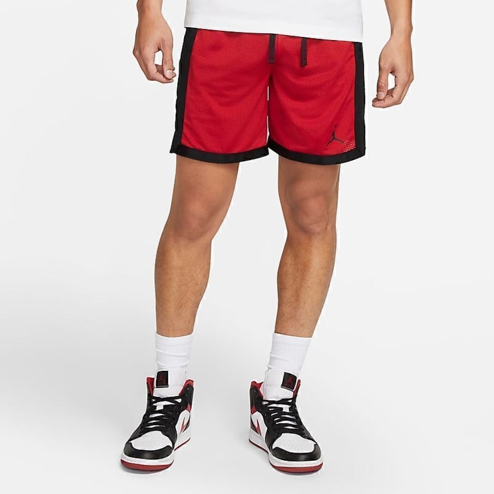 Air Jordan 1 2 3 4 5 11 12 13 Bred Chicago Bulls Basketball Shorts Dri-Fit Small